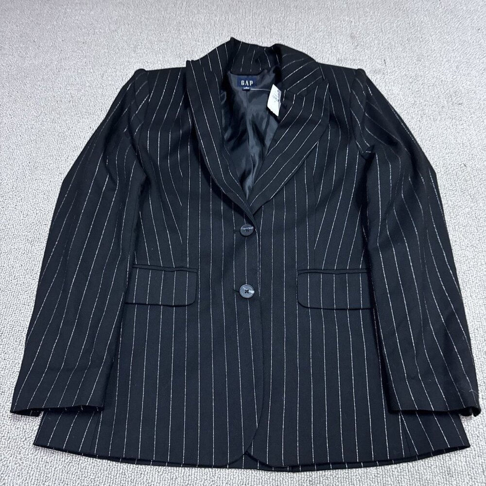 Gap Blazer Jacket Black Long Sleeve Women’s Size Small NWT - Picture 7 of 11